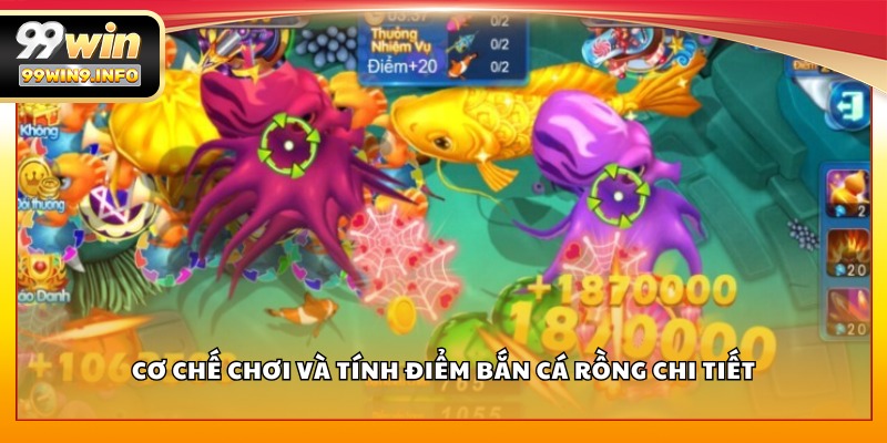 Cơ chế chơi và tính điểm Bắn Cá Rồng chi tiết