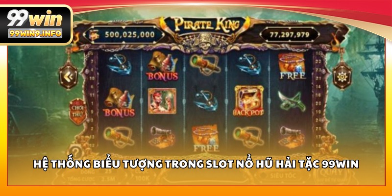 Hệ thống biểu tượng trong slot Nổ Hũ Hải Tặc 99WIN